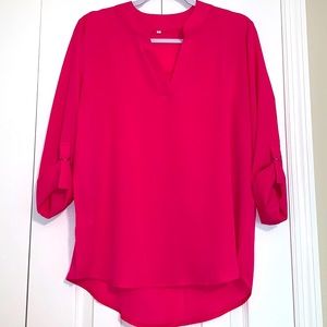 HOT PINK BLOUSE